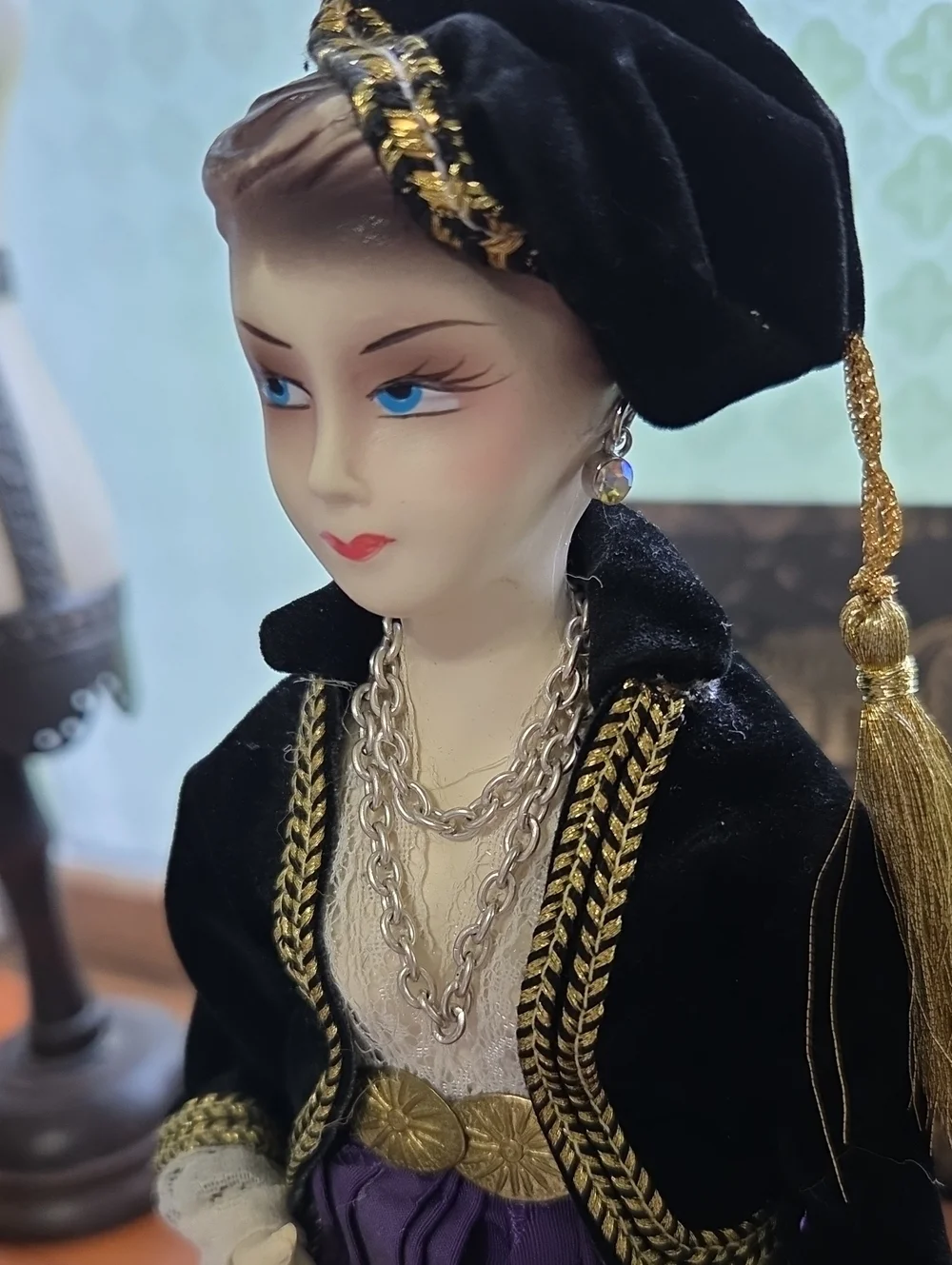 Handcrafted Greek Traditional Costume Porcelain Doll